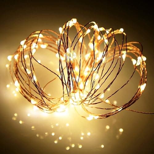 Ariceleo Led Fairy Lights Battery Operated, 1 Pack Mini Battery Powered Copper Wire Starry Fairy Lights for Bedroom, Christmas, Parties, Wedding, Centerpiece, Decoration (5m/16ft Warm White) thumbnail 6