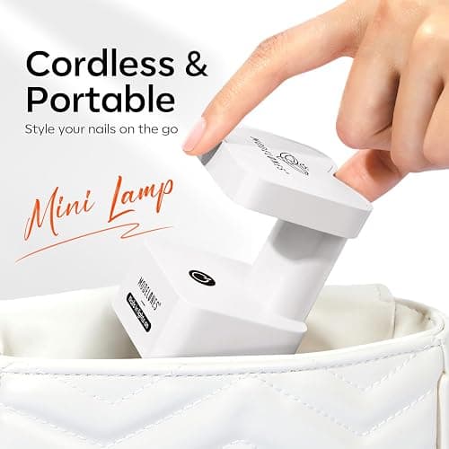 modelones Cordless UV Light for Gel Nails, Mini UV Nail Lamp 2 Timers for Fast Curing Gel Polish Nails Extension Portable LED USB Flash Cure Lamp for Travel thumbnail 5
