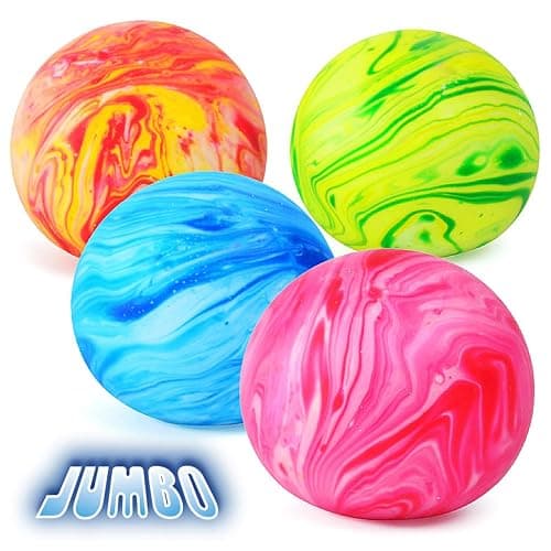 Giant Stress Balls for Kids and Adults - Jumbo Dough Balls Squishy Fidget Toy - Pull, Stretch and Squeeze Stress Ball Squishy Toys, Soft Dough Ball for Relax, Focus, Anxiety Relief (Blue) thumbnail 6