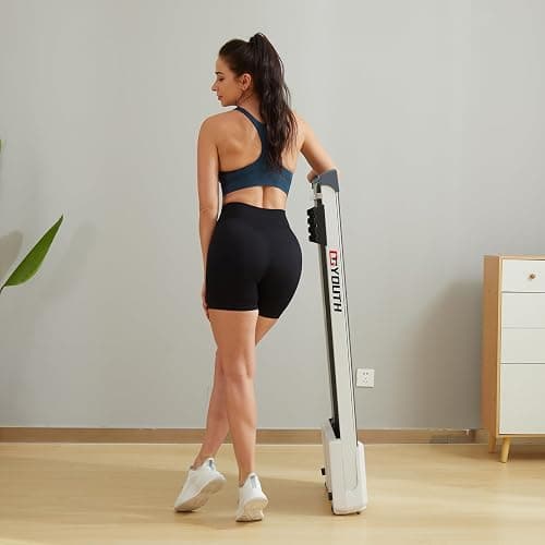 GOYOUTH 2 in 1 Under Desk Electric Treadmill Motorized Exercise Machine with Wireless Speaker, Remote Control and LED Display, Walking Jogging Machine for Home/Office Use thumbnail 7