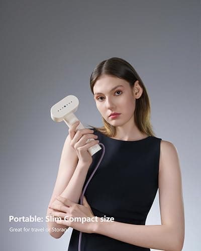 G6 Steamer for Clothes, Portable Travel Steamer Iron for Clothes, Just 0.7lbs Lightly, 10 Minutes of Continuous Steam, 900W Light Steame Irons for travel and home thumbnail 2