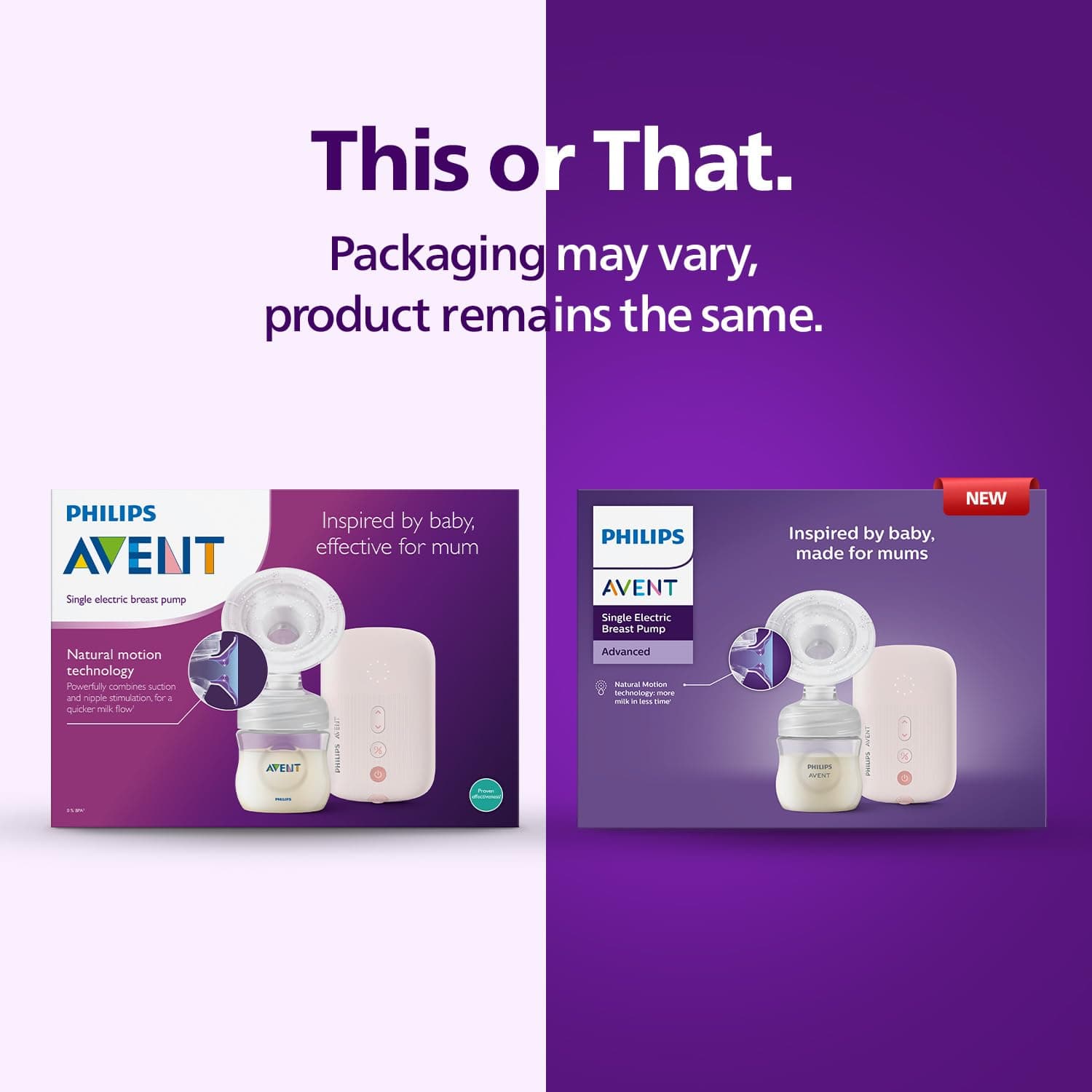 Philips Avent Electric Breast Pump | No.1 Brand Recommended by Moms Worldwide | Natural Motion Technology | One Size Fits all | 3X Faster Expression | 8 + 16 Expression and Stimulation settings | Corded | Quiet Motor | SCF395/11 thumbnail 7