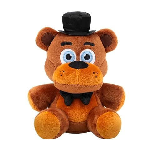 Jazwares Five Nights at Freddy’s Classic Freddy Plush - 8-Inch Stuffie with Soft Material and Glow-in-The-Dark Eyes - Image 1