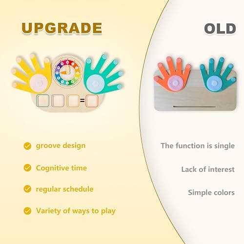 Quliwise Educational 2 in 1 Math Manipulatives Number Counting Blocks & Teaching Clock for Kids, Preschool Learning Toys for Toddlers 3-5, Montessori Toys for 3-5 Year Old Boys Girls Birthday Gifts thumbnail 7