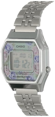 Casio Women Digital Watch with Stainless Steel Bracelet La680Wa-1B thumbnail 2