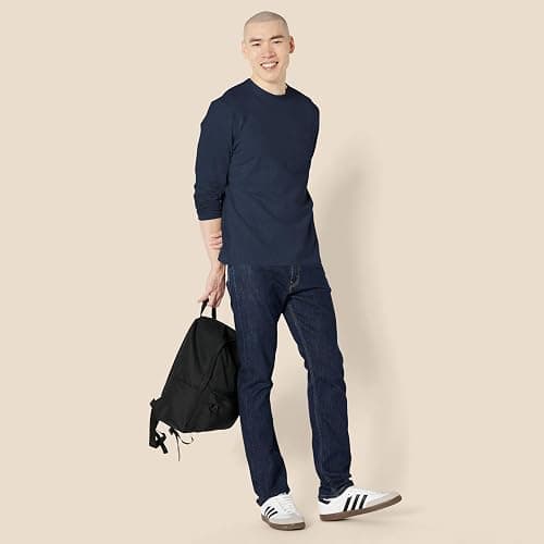 Amazon Essentials Men's Regular-Fit Crewneck T-Shirts, Long-Sleeve thumbnail 5