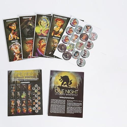 SUWIAKLALL One Night Werewolf The Party Game for 8 to 16 Players, Card Board Game Puzzle Card Game for Adults and Teens, Interactive Board Game thumbnail 2