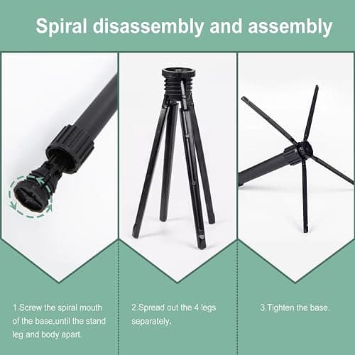 ROCHIX Portable Foldable Flute Stand - Metal Base, 4-Leg Stand for Flute & Piccolo thumbnail 5