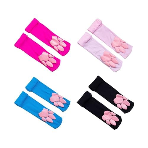 KRYTJACZ Cute Paw Thigh High Stockings Lolitas Over Knee Kitten Cosplay Costume Gifts Paw Pad Socks Thigh High thumbnail 5