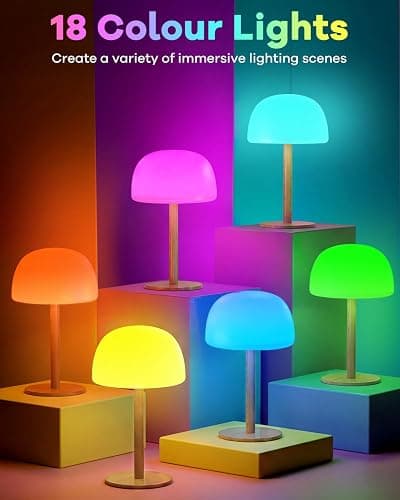 Waterproof Shower Lamp Cordless Lamp - 7500mAh Rechargeable Table Lamp, Bathroom Lamp, RGB 15 Colors & 3 Color Temperature Touch Dimmable, Shower Light for Inside Shower, Bathtub, Bedroom,1PC thumbnail 2