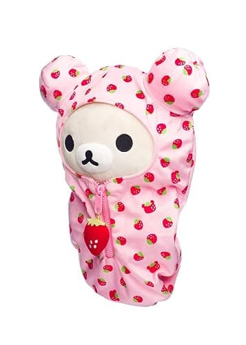 San-X Original Rilakkuma Sleeping Bag Plush Series (Korilakkuma - Strawberry) thumbnail 4