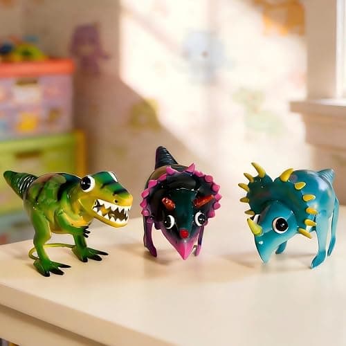 Natelf Dinosaur Metal Decorative Garden Set of 3, Yard Art Home Sculpture Gifts for Women Men Mom Birthday Gifts, Outside Statues for Lawn Ornaments, Outdoor Decorations thumbnail 7