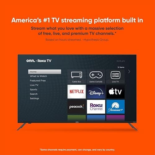 ONN 50-Inch Class 4K Ultra HD LED Smart TV HDR (2160p) Resolution, 60 Hz Refresh Rate, DLED Display, Wireless Streaming, 100012585 (Renewed) thumbnail 3