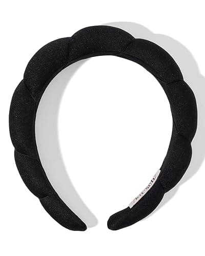 Kitsch Spa Headband for Washing Face - Recycled Fabric, Non-Slip Black Headbands for Women - Cute Stuff for Makeup, Beauty, Skin Care, Self Care | Ideal Gifts for Women - 1Pc thumbnail 7