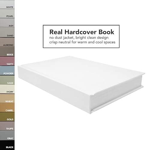 Covogoods CovoBook™ Blank Hardcover | Premium Sketchbook Journal Guest Book | Photo Prop Home Decor (White, Size 9) thumbnail 3