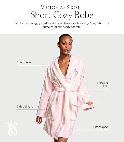 Victoria's Secret Short Cozy Robe, Robes for Women (XS-XXL) thumbnail 5