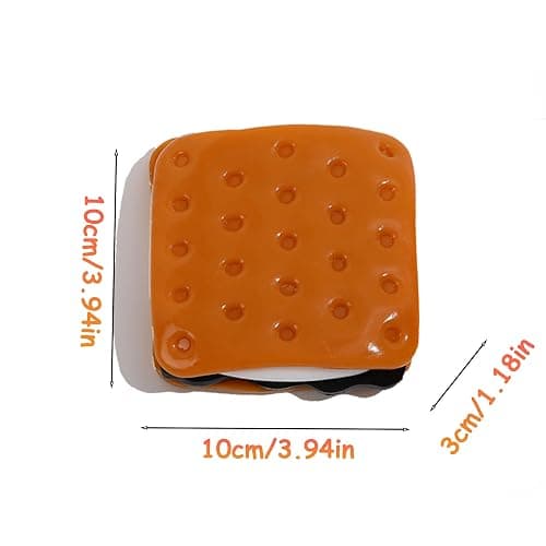 Taba Squishy Adult and Kids Fidget Toys, Large Slow Rising Squishy Sandwich (Jumbo) Squeeze Toy, Anxiety Stress Relief for Calming Corner Classroom, Treasure Box Toys for Classroom thumbnail 3