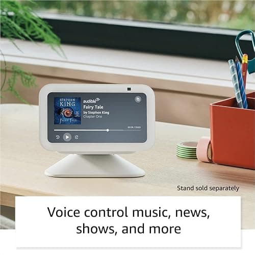 Amazon Echo Show 5 (newest model), Smart display with Alexa+ Early Access, 2x the bass and clearer sound, Charcoal thumbnail 4