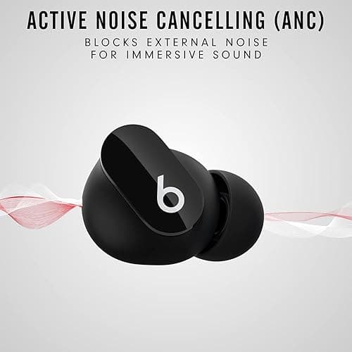 Beats Studio Buds Totally Wireless Noise Cancelling Earphones - Black (Renewed) thumbnail 2
