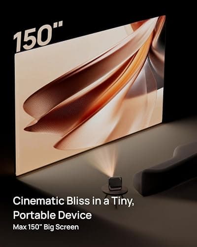 XGIMI Elfin Flip Portable Projector, 1080P Resolution Outdoor Projector, Licensed Netflix, Build-in Adjustable Stand, Lightweight and Compact Design, 400 ISO Lumens, Screen Adaption thumbnail 6