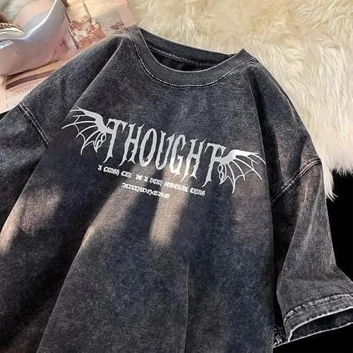 Dynict Y2k T-Shirt Letter Print Oversized thumbnail 4