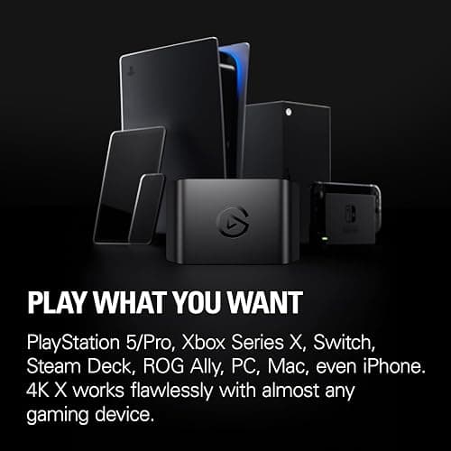 Elgato 4K X – Capture Up to 4K144 with Ultra-Low Latency on PS5|Pro, Xbox Series X|S, Nintendo Switch 2, OBS and More, HDMI 2.1, VRR, HDR10, USB 3.2 Gen 2, for Streaming & Recording, PC|Mac|iPad thumbnail 7
