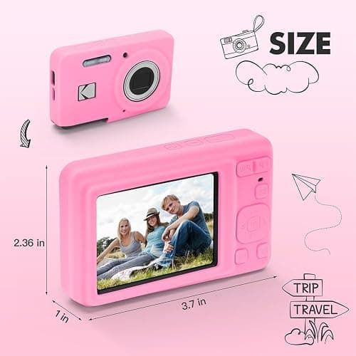Fiorky for Kodak PIXPRO FZ55 Digital Camera Cover Soft Silicone Protective Case Lightweight Camera Sleeve Camera Accessories thumbnail 4