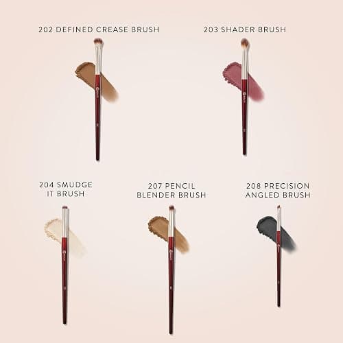 BK BEAUTY - BRUSH SET FOR HOODED OR SMALLER EYES (5PC) - Eyeshadow Brush Set for Blending, Smudging & Defining Eyeshadow and Eyeliner | Premium Eye Makeup Brushes for Precise Application thumbnail 4