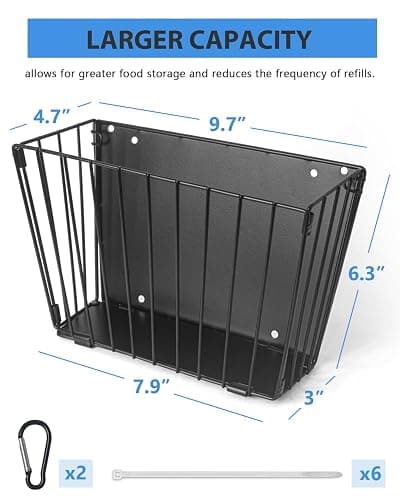 X Large Rabbit Hay Feeder Guinea Pig Hay Feeder Metal Frame Bunny Hay Holder Guinea Pig Hay Holder for Bunny, Guinea Pigs, Chinchillas, Small Animals (1 Pack) thumbnail 3