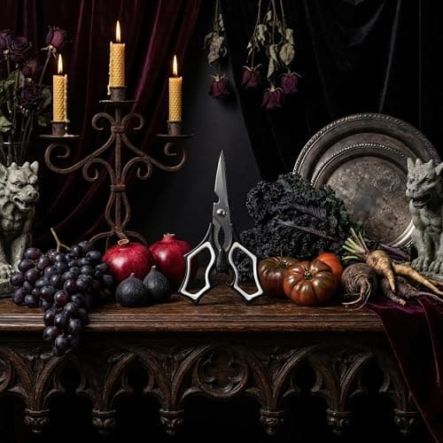 Halloween Kitchen Scissors Gothic Decor: Halloween Decorations Gothic Kitchen Bat Scissors Spooky Tool Cute Design Halloween Decor Gifts thumbnail 2