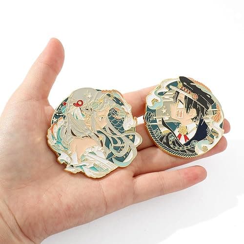 Toilet Bound Hanako Kun Anime Pins, TBHK Manga Cartoon Figures Yashiro Nene Hanako-kun Brooches Enamel Lapel Pins Cosplay Jewelry thumbnail 3