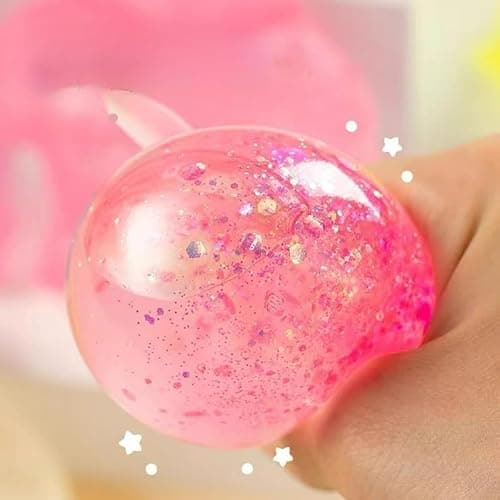 Dachshund Squishy, Glitter Weiner Dog Maltose Stress Ball, Slow Rise Fidget for Anxiety Relief, Soft Squeeze Desk Gadget for Home Office Travel (Orange) thumbnail 4