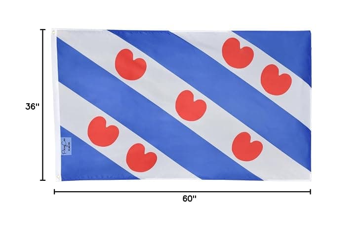  3x5FT Flag Netherlands Dutch Fryslan thumbnail 2