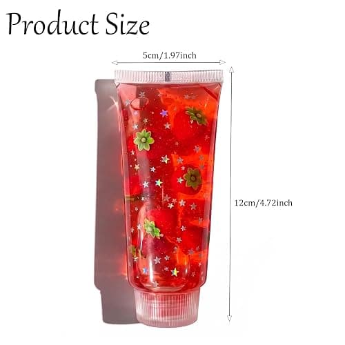 Toothpaste Squishy Toys, Slow Rising Fidget Toys Gifts for Adults, Red | Soft Toothpaste-Shaped with Fruit Decor, Calm Anxiety, Improve Focus, Easy to Clean, Halloween Gifts for Office Home Travel thumbnail 3