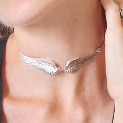 Unified Jewellery Silver Plated Angel Wings Necklace For Women, Double Wing Pendant, Adjustable Chain, Fashion Jewellery B44 thumbnail 7