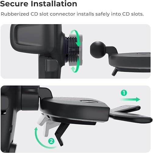 iOttie Easy One Touch Signature CD Slot Mount - Universal Car Phone Holder for iPhone, Google, Samsung, Moto, LG, and all other Smartphones thumbnail 4