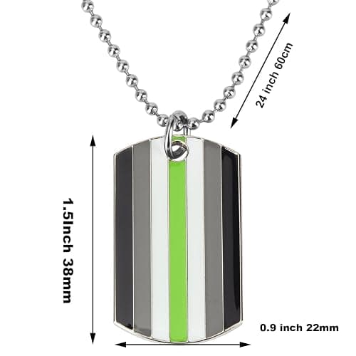 COLDDOX Progress Pride Dog Tags Pendant Rainbow Pride Gift LGBT Necklace thumbnail 2