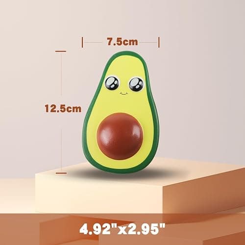 Anboor 2Pcs 4.8 Inches Squishies Avocado Slow Rising Squeeze Toys Kawaii Scented Squishies Fruit Toys Stress Relief for Kids,Party Favors,Birthday & Christmas thumbnail 3