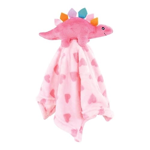 Hudson Baby Unisex Baby Animal Face Security Blanket, Cute-A-Saurus 3-Pack, One Size thumbnail 4