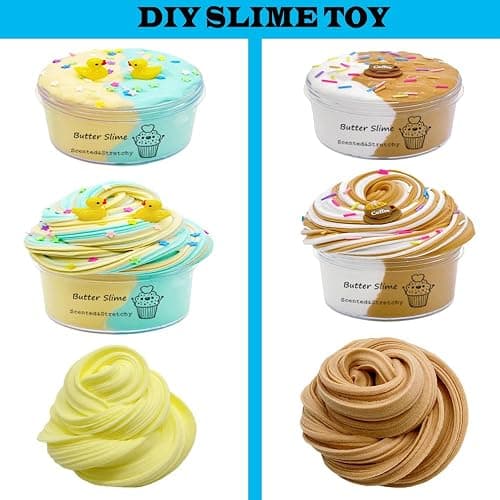 GXYSLM Butter Slime Kit 11packed, Party Favors for Kids, Dual Colored, Novelty and Gag Toys for Girls and Boys, Creative Stimulation Toys, Christmas Stocking Stuffers thumbnail 3