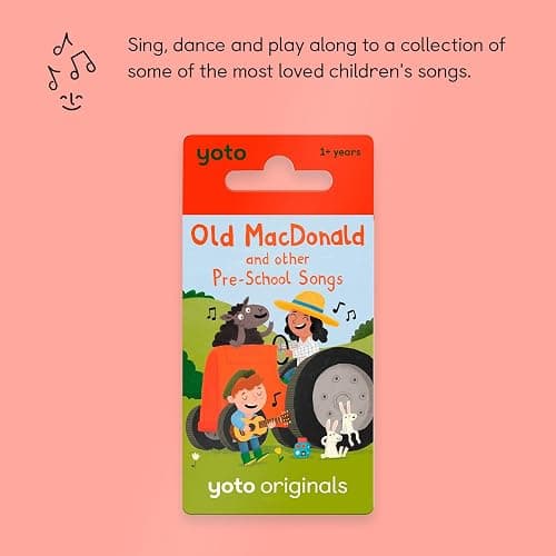 Yoto Old Macdonald & Other Pre-School Songs – Kids Musical Card for Use with Player & Mini All-in-1 Audio Device, Screen-Free Listening with Fun Singalong Music for Playtime & Travel, Ages 1+ thumbnail 2