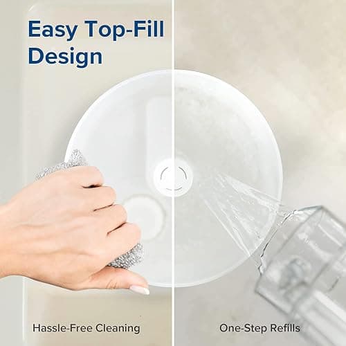 LEVOIT Humidifiers for Bedroom with Night Light(3L Water Tank)Cool Mist Top Fill Essential Oil Diffuser for Baby Nursery and Plants, 360° Nozzle, Quiet, Rapid Humidification for Home Large Room, White thumbnail 7