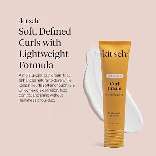 Kitsch Moisturizing Curl Cream for Curly Hair – Lightweight Curly Hair Products for Men & Women | Defines Curls, Controls Frizz & Boosts Shine | Hydrating Curling Cream - 5.3 oz thumbnail 2