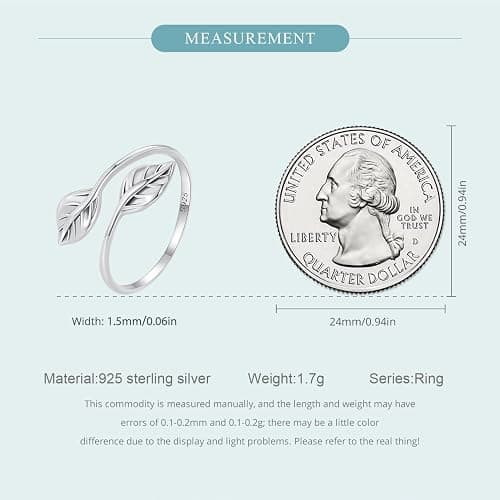 925 Sterling Silver Rings for Women Mermaid Tail/Daisy Bee/Flower/Butterfly Ring Dainty Stackable Rings Ajustable Cute Ring for Girls thumbnail 4