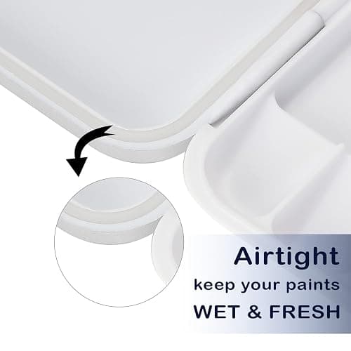 Mr. Pen Airtight 18-Well Watercolor Palette with 2 Mixing Areas and Lid - Folding Paint Tray thumbnail 5