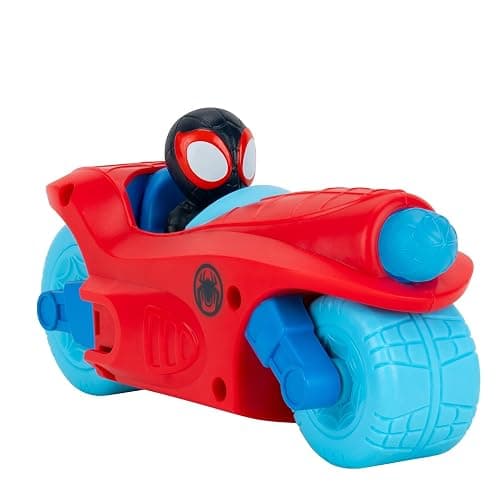 Jazwares Marvel Spidey and His Amazing Friends Spidey Team Split Racer - 8.5-Inch Three-in-One Vehicle with Web Darts, Sound Effects, and Phrases thumbnail 6