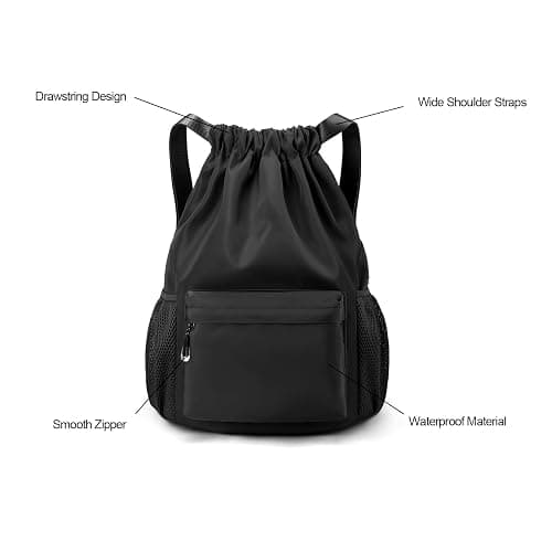 Drawstring bag for gym with wider straps for comfort  thumbnail 4
