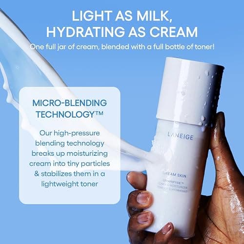 LANEIGE Cream Skin Toner & Moisturizer: Lightweight Refillable Korean Milky Toner with Ceramide & Peptide for Hydration, Firming, & Barrier Support thumbnail 7