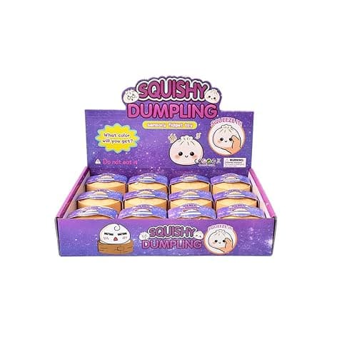 12pcs Dumpling-shaped Soft And Cute Toys | Giant Dumpling Squishys, Cute Soft Glitter Calming For Relaxation Boys Girls Children Adults Students Home Office Classroom thumbnail 7