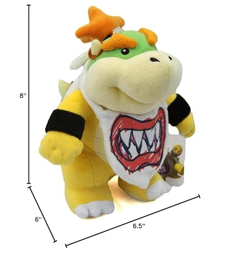 Little Buddy Super Mario All Star Collection 1424 Bowser Jr. Stuffed Plush, 8", 156 months to 180 months thumbnail 4
